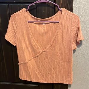 Peach Crop Top